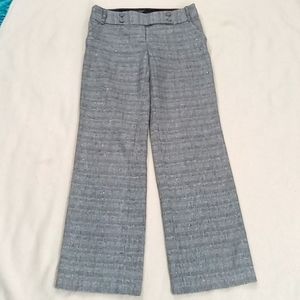 ARDEN B beautiful silver sparkle 25% wool pants unique sz 6 slacks work career